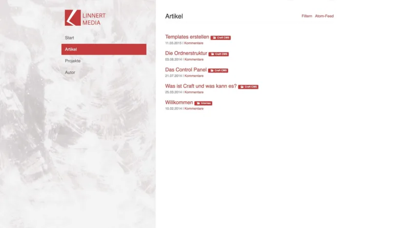 Screenshot fom linnertmedia.de