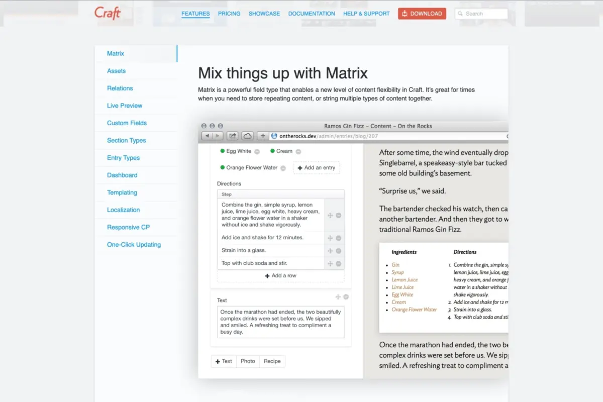 Teaser to the article "What's new in Craft CMS 1.3?"