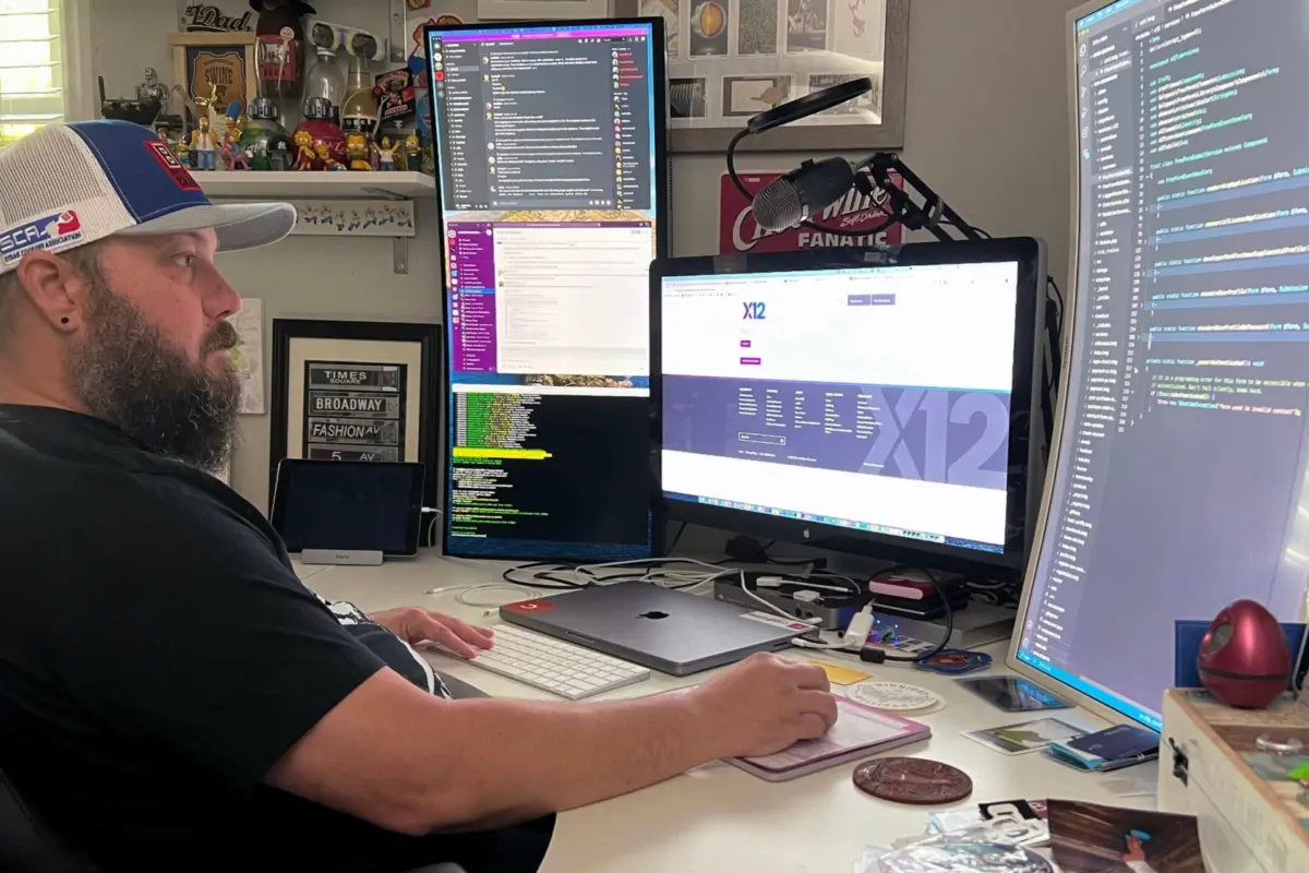 Justin Holt at work