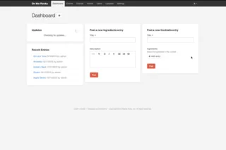 Craft CMS 1.0 - Dashboard